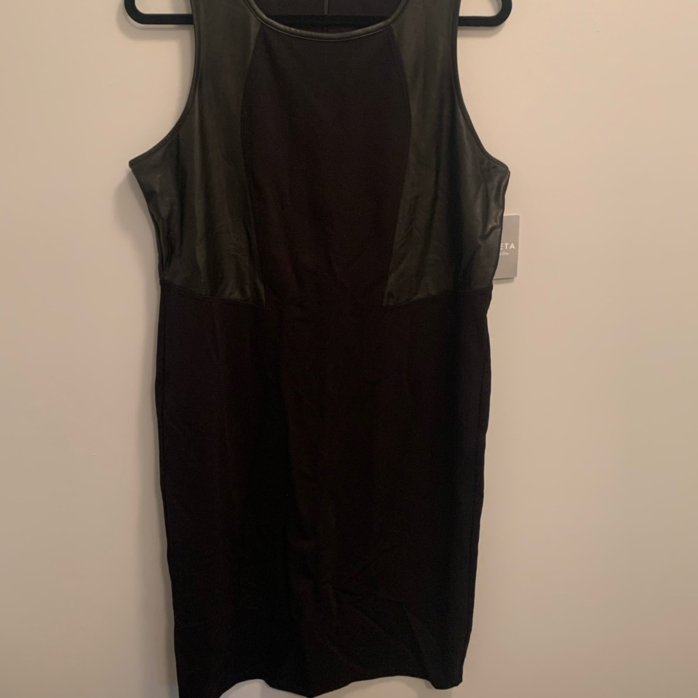 Athleta Faux Leather Dress